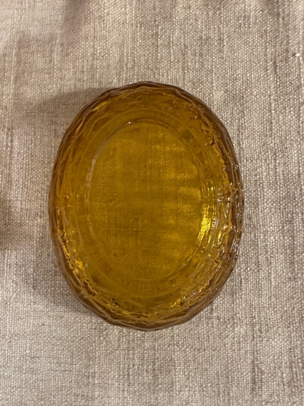 Vintage L.E. Smith Amber Glass Hen-on-Nest - Picture 6 of 6